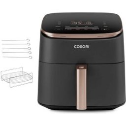Cosori Freidora de aire Turbo Blaze Chef Edition con capacidad de 6 litros. Negro