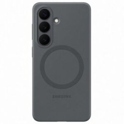 Samsung Funda silicona magnética negra para Galaxy S26. Negro