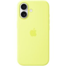 Apple Funda de silicona Amarillo neón con MagSafe para iPhone 17. Amarillo neón