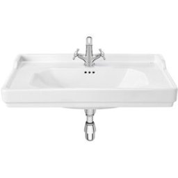Roca Lavabo de porcelana mural para pedestal Carmen . (50 x 80 cm) Blanco