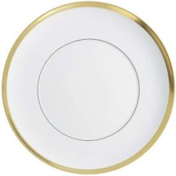 Vista Alegre Plato llano Domo Gold . Oro