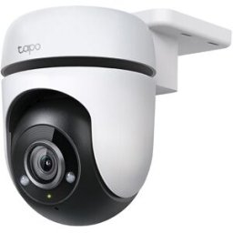 TAPO Cámara de vigilancia IP TC40, 1080p, Visión nocturna, Exterior IP65, Detección inteligente IA, 360º. Blanco