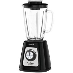 Moulinex Batidora de Vaso Blendforce Glass, Capacidad 1.75L. Negro