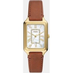 Fossil Reloj de Mujer Raquel ES5307 de piel marrón. Blanco