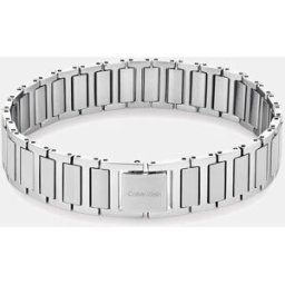 Calvin Pulsera de hombre Structured Links de acero. Plata