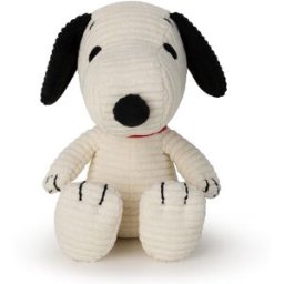 Bon Ton Peluche Snoopy sentado Corduroy Cream 12 cm Peanuts Toys.