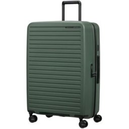 Samsonite Maleta grande expandible Restackd rígida con capacidad hasta 109 litros. Piedra