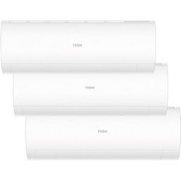 HAIER Aire acondicionado Multisplit 3x1 Inverter con 2.322 frig/h + 2.322 frig/h + 3.096 frig/h - PERLA 3x1 25+25. Blanco