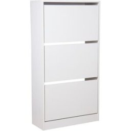 BriCor Mueble Zapatero 3 Puertas. Blanco
