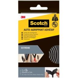 Scotch Cintas Auto-Sujeción Extrema - 2 Rollos de 25 mm x 1 m. Negro