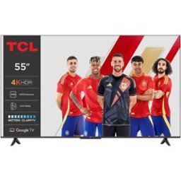 TCL TV LED 139,7 cm (55') 55P6K, UHD 4K, HDR, Smart TV Powered by Google TV, compatible con Asistenetes de voz. Titanio