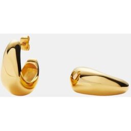 Missoma Pendientes de aro Domo Orgánico dorados. Oro