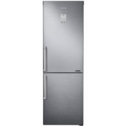 Samsung Frigorífico Combi con IA 185cm Balda Botellero 339L Clase E Inox RB33J3515S9/EF. Inox