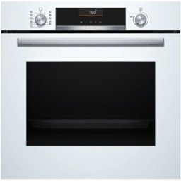 Bosch Horno multifunción Serie 6, Asistente de limpieza con agua, Función AirFry, HBG536EW4. Blanco