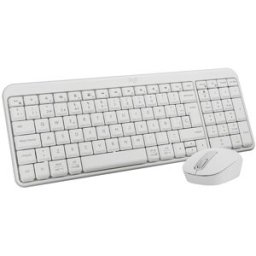 Logitech Combo de teclado y ratón inalámbricos MK 250 blanco. Blanco