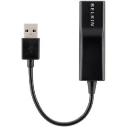 Belkin Adaptador de Ethernet USB 2.0 negro. Negro