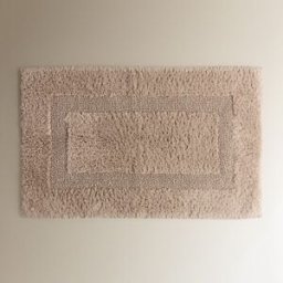 Graccioza Alfombra de baño Reversible . (50 x 80 cm) Gris perla