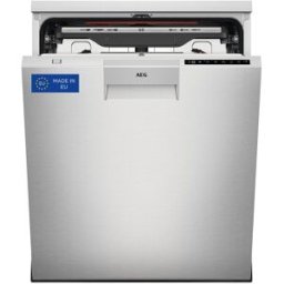 AEG Lavavajillas 14 servicios, Bandeja para cubiertos, 60 cm - FFB76717PM. Acero Inox