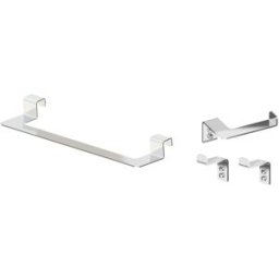 Beltrán Set de barra de baño, portarrollos y perchas Etna . Inox