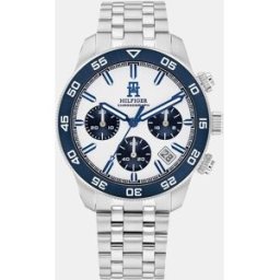 Tommy Hilfiger Reloj de hombre TH85 Chrono 1792157 de acero. Plata