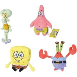 Simba Peluche Bob Esponja En Display: Patricio, Bob, Sr. Cangrejo Y Calamardo 20 Cm modelos surtidos.