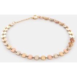 El Corte Inglés Pulsera de oro y circonitas. Blanco