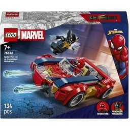 Lego Juego de construcción Coche de Spider-Man vs. Lobezno Venomizado Super Heroes Marvel - 76336.