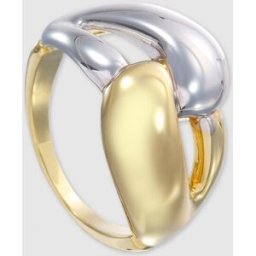 El Corte Inglés Anillo de oro blanco y amarillo . Oro / Plata