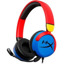 HyperX Auriculares Gaming para niños con micrófono y cable Cloud Mini. Multicolor