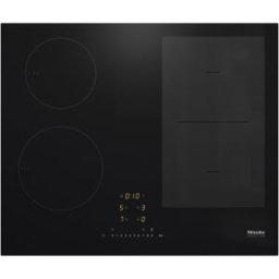 Miele Placa inducción con 4 zonas de cocción, PowerFlex - KM 7466 FL 125. Negro