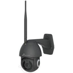 Nivian Cámara Wi-Fi de exterior motorizada 2K NVS-IPC-0S2B con IA, negra. Negro
