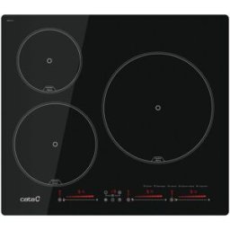 Cata Placa de inducción con 3 zonas de cocción - IBS 6303 E2 BK. Negro