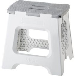 Vigar Taburete Plegable Plástico Compact 32 cm. (1 peldaño) Gris