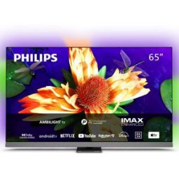 Philips TV OLED 164 cm (65') 65OLED907/12 UHD 4K, Android TV con inteligencia artificial, HDR10+, Dolby Vision & Dolby Atmos. Plata