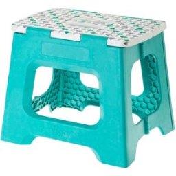 Vigar Taburete Plegable Plástico Geom 27 cm. (1 peldaño) Turquesa