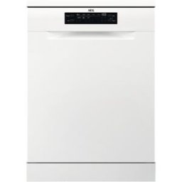 AEG Lavavajillas 14 servicios, Bandeja de cubiertos, 60 cm - FFB74917ZW. Blanco