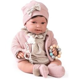 Muñecas Antonio Juan Muñeca Recién Nacida con peso Pipa paseo con mordedor .
