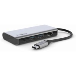 Belkin Hub multipuerto USB-C 4 en 1. Gris