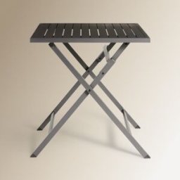 El Corte Inglés Mesa de balcón plegable cuadrada Atlanta. Antracita