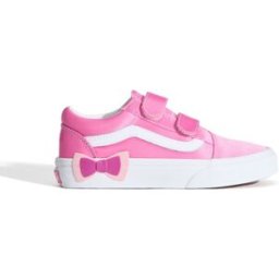Vans Zapatillas casual de niños Old Skool V Bow . (32) Rosa