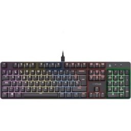 Trust Teclado mecánico Gaming GXT 871 Zora. Negro