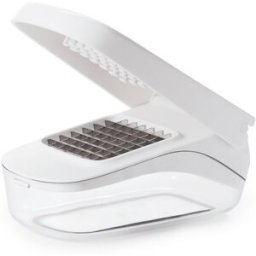 Oxo Picadora con abre-fácil y sirve-fácil Good Grips . Blanco brillo