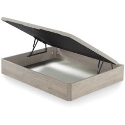 Ecus Canapé abatible de madera con apertura lateral Sora . (Cama 150 x 200 cm) Ártico