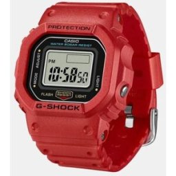 Casio Reloj G-Shock Nano DWN-5600-1ER de resina rojo. Gris claro