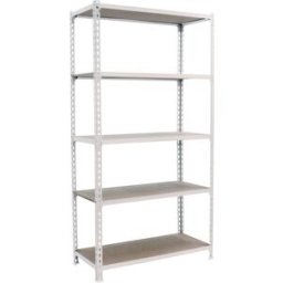 SIMONRACK Estantería metálica MADERCLICK 5 Estantes. (180 x 90 x 40 cm) Blanco / Madera