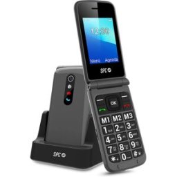 SPC Stella para personas mayores Titanio móvil libre. Gris