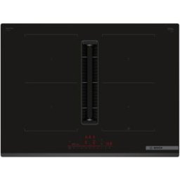 Bosch Placa de inducción con extractor integrado, 2 zonas CombiInducción - PVQ731H26E. Negro