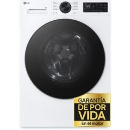 LG Lavadora Inteligente , AI Direct Drive, TurboWash 360º, 8kg / 1200rpm, Serie 500 - F2X50S8TLB. Blanco