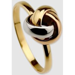 El Corte Inglés Anillo de oro tricolor. (14) Oro / Plata