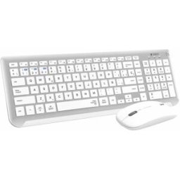 SUBBLIM Combo de teclado con ratón inalámbrico Dual Prestige. Gris / Negro